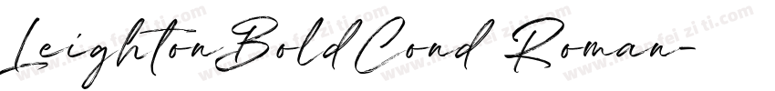LeightonBoldCond Roman字体转换